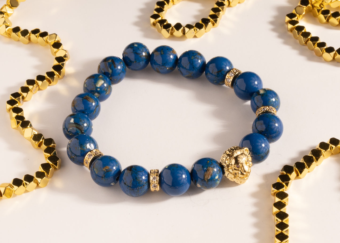 Dark Blue Magnesite Lion